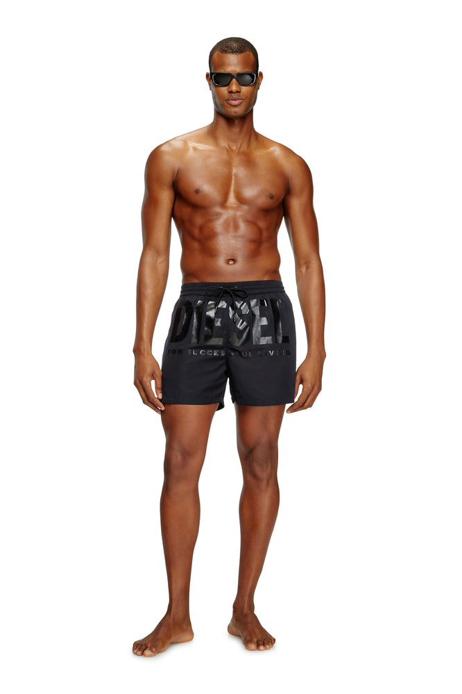 Mid-length swim shorts with maxi logo (2)