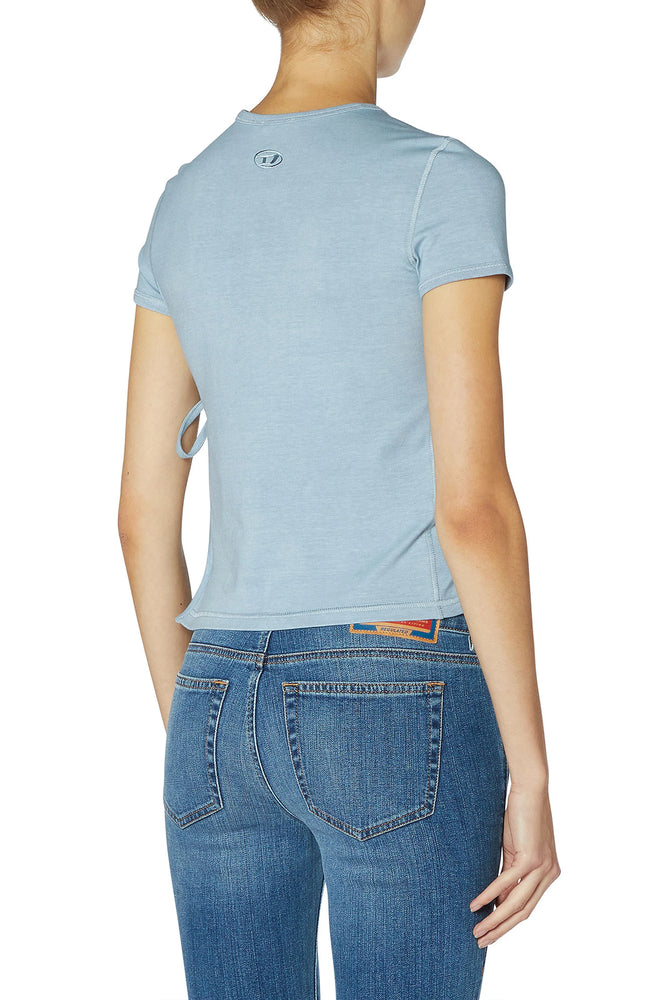 Tie-side T-shirt with logo graphic (1)