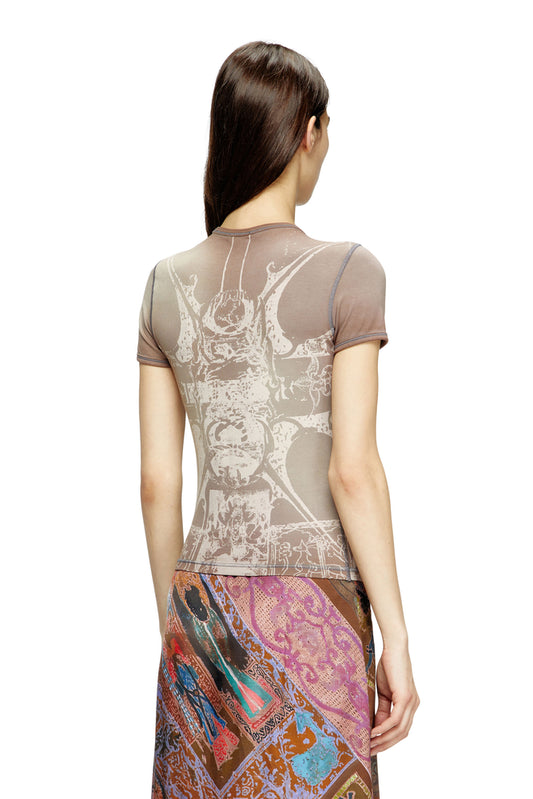 T-shirt with foil print (1)