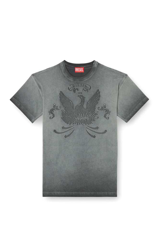 T-shirt with phoenix devoré (3)