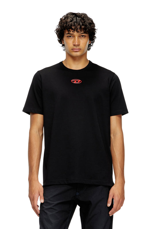 T-shirt with metallic Oval D