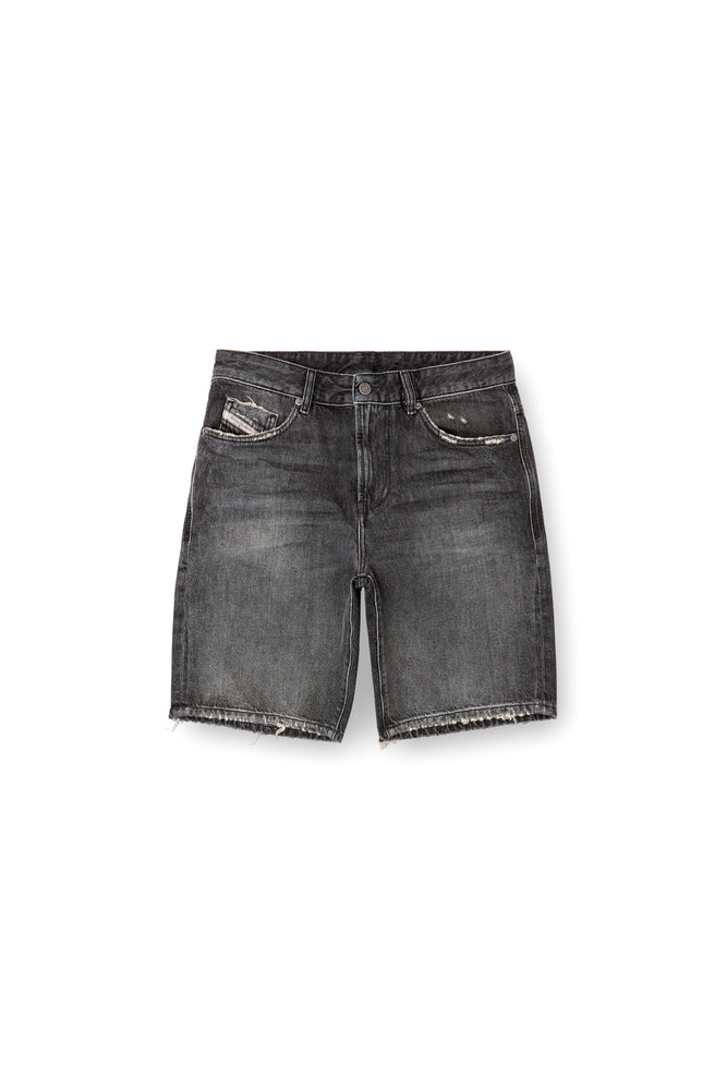 Slim denim shorts (4)