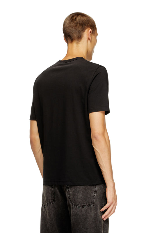 T-shirt with micro-embroidered logo (1)