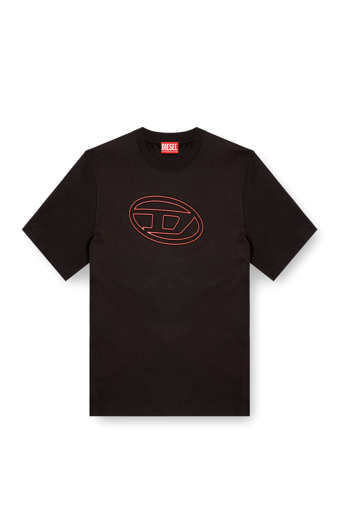 T-shirt with embossed Oval D | Diesel Online