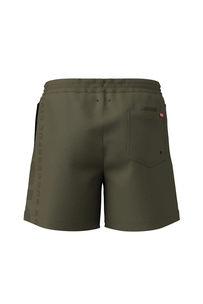 Mid-length swim shorts with maxi logo (1)