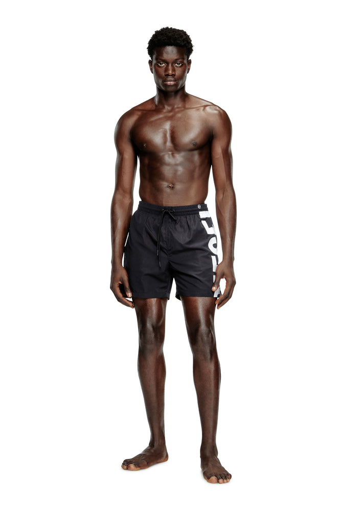 Mid-length swim shorts with maxi logo (2)