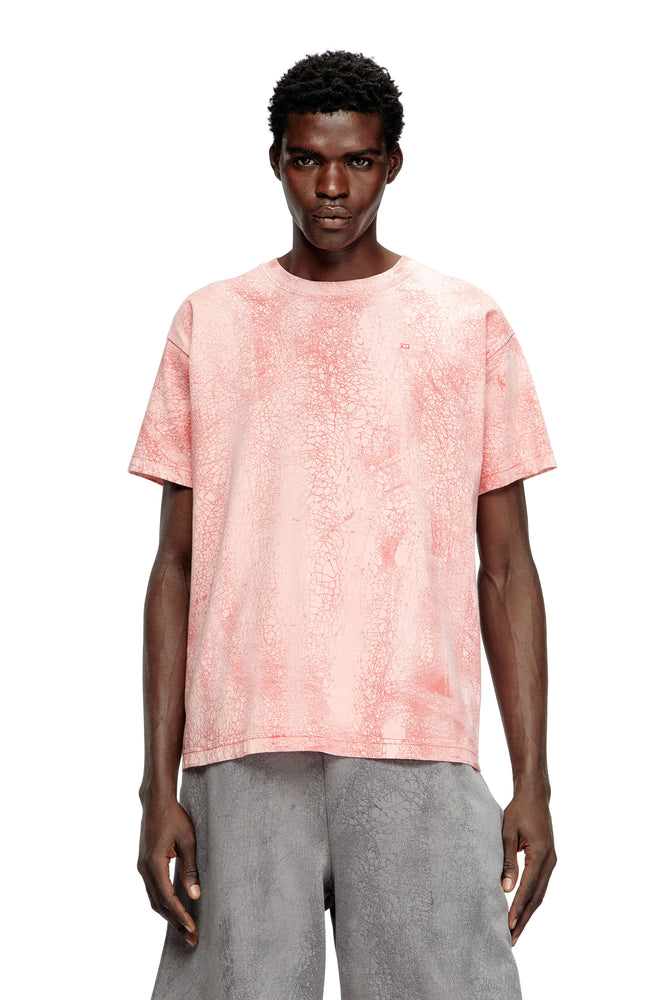 T-shirt in waxed jersey