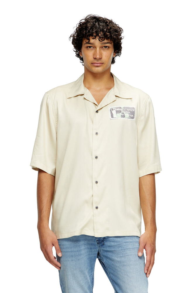TENCEL™ shirt with rhinestone graphic