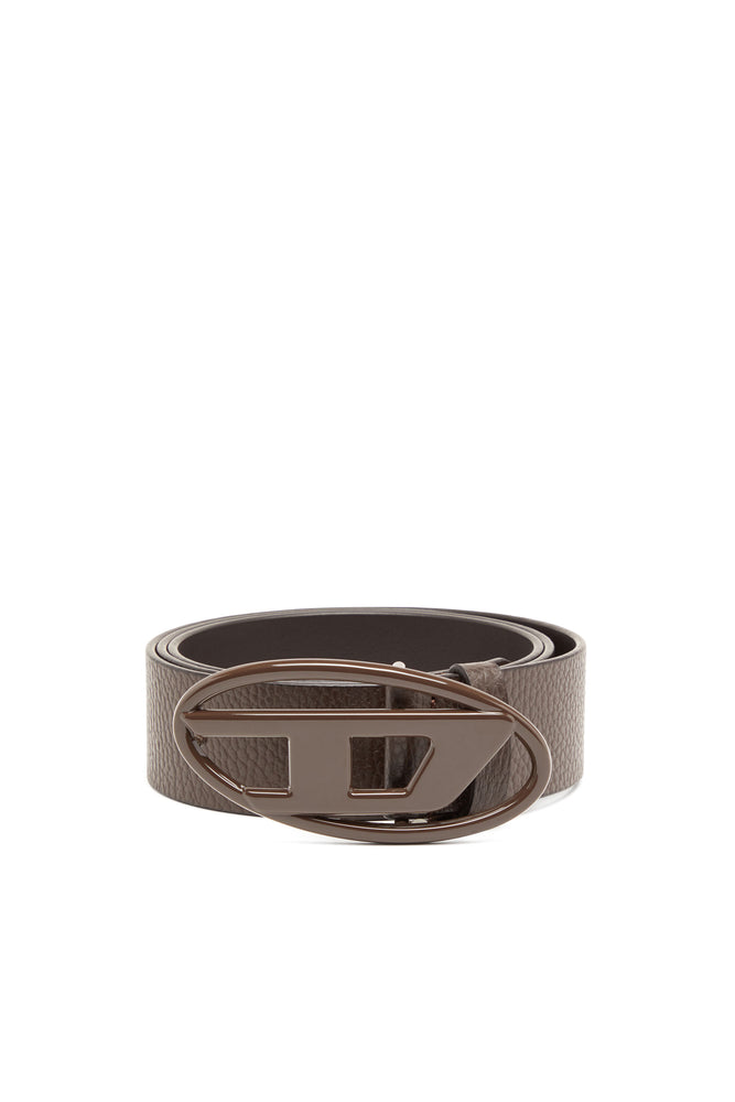 4cm Leather belt with matte buckle
