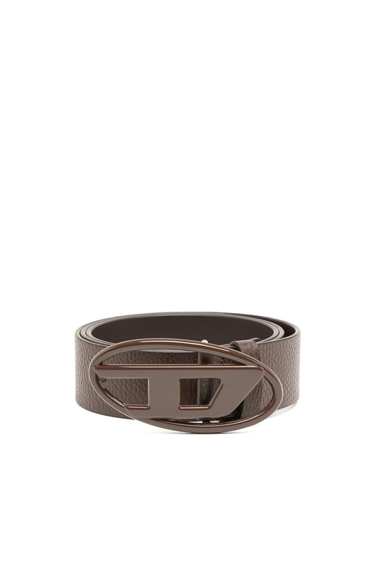 4cm Leather belt with matte buckle