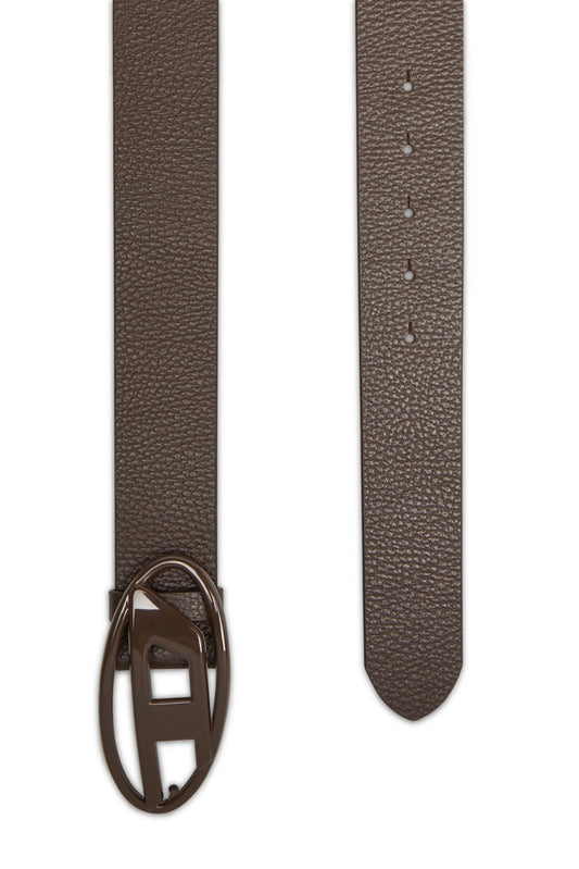 4cm Leather belt with matte buckle (1)