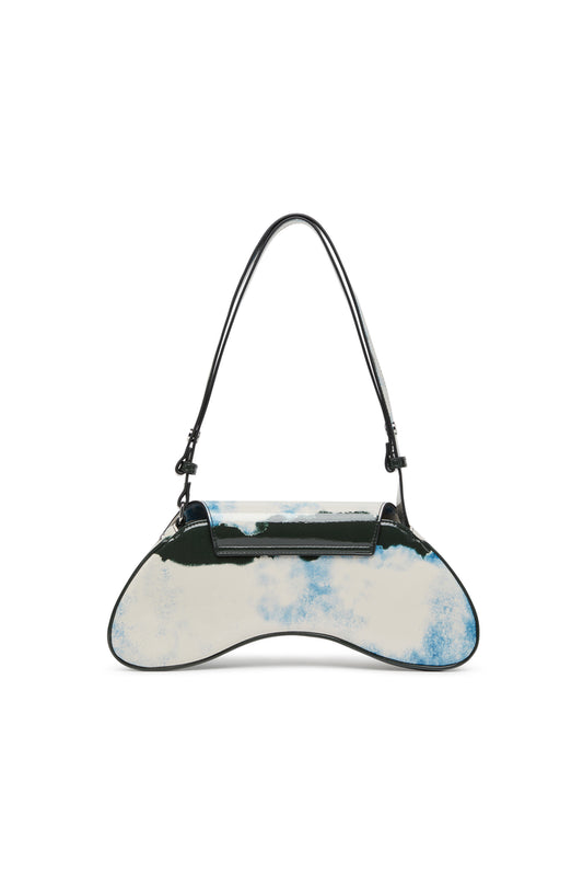 Play-Shoulder bag in printed glossy PU (1)