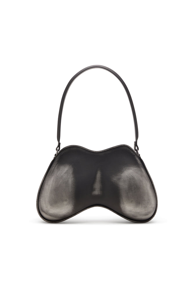 Double-D-Rigid shoulder bag in brushed PU (1)