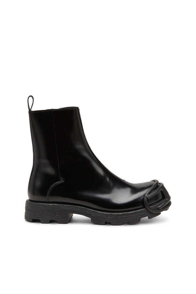 D-Hammer-Leather Chelsea boots with Oval D toe caps
