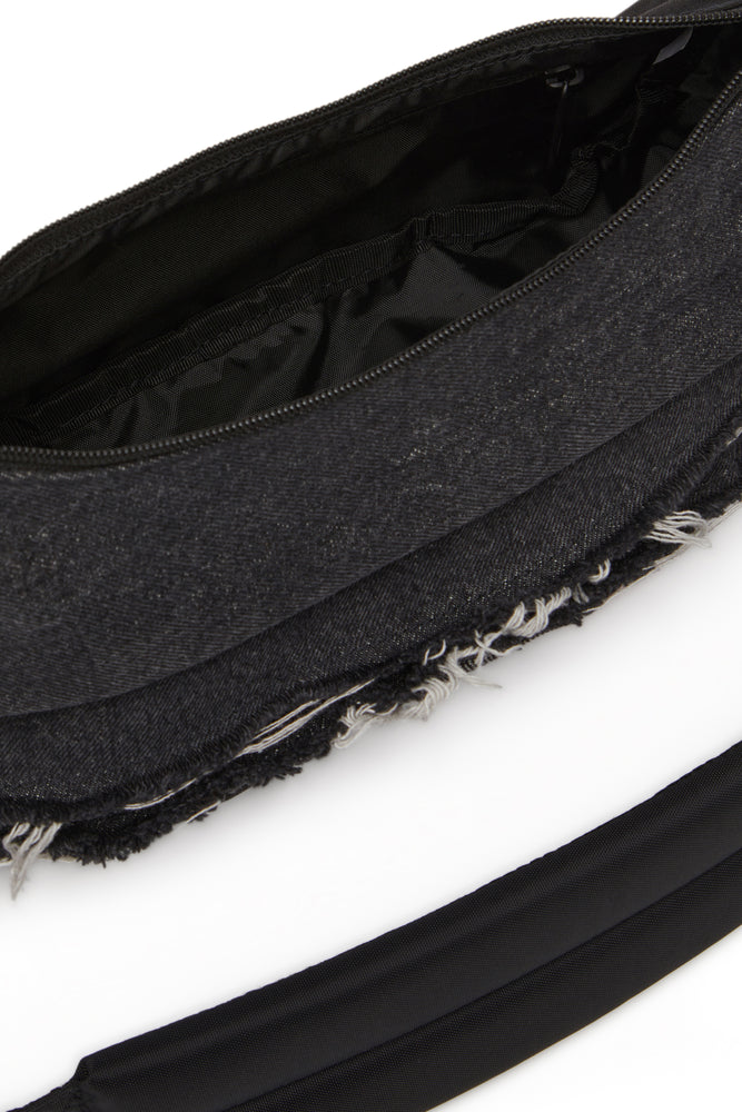 Shoulder bag in destroyed denim and CORDURA® (3)