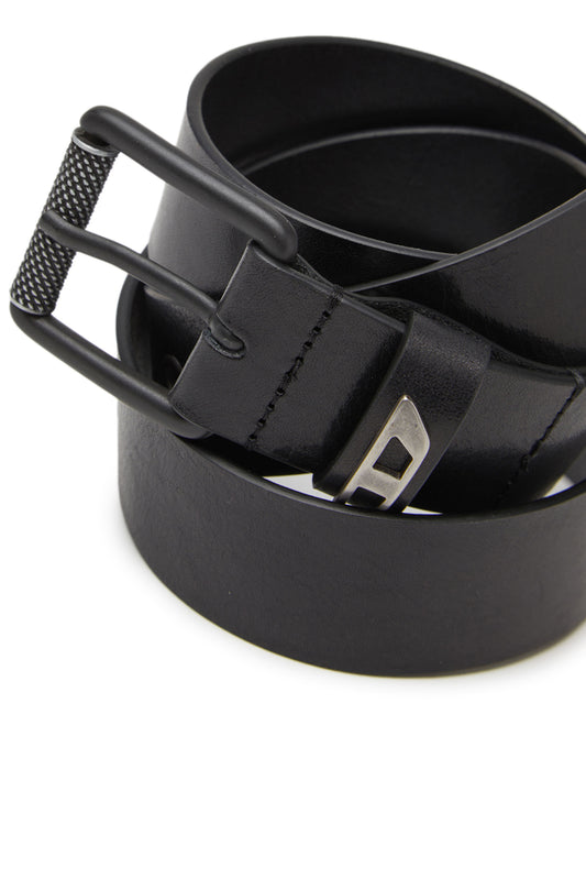 3.5cm shiny leather belt with logo loop (2)