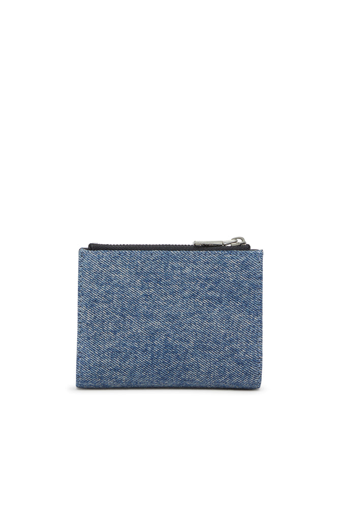 Small bi-fold wallet in denim (1)