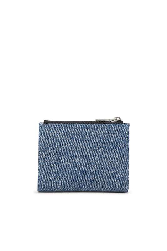 Small bi-fold wallet in denim (1)