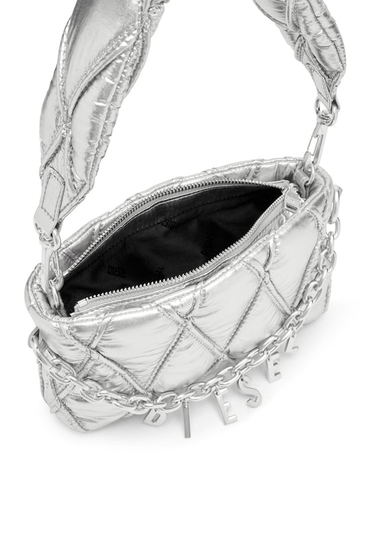 Wallet purse in metallic quilted nylon (3)