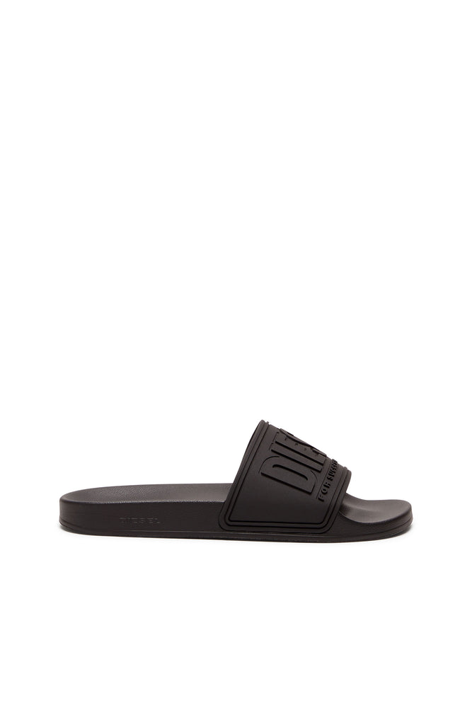 Sa-Mayemi-Pool slides with 3D logo