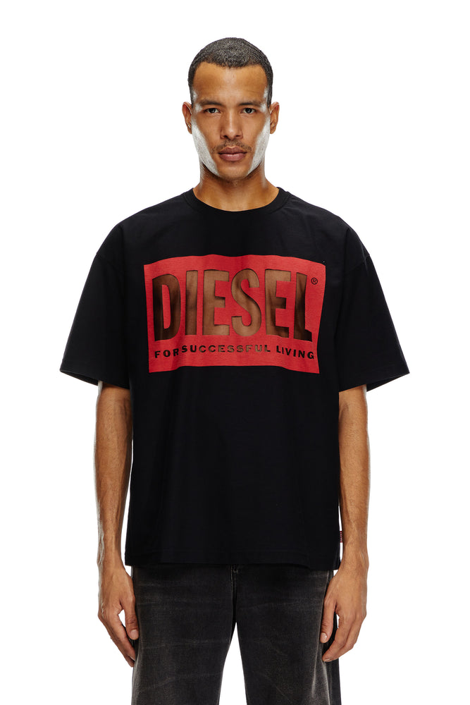 T-shirt with devoré Diesel logo