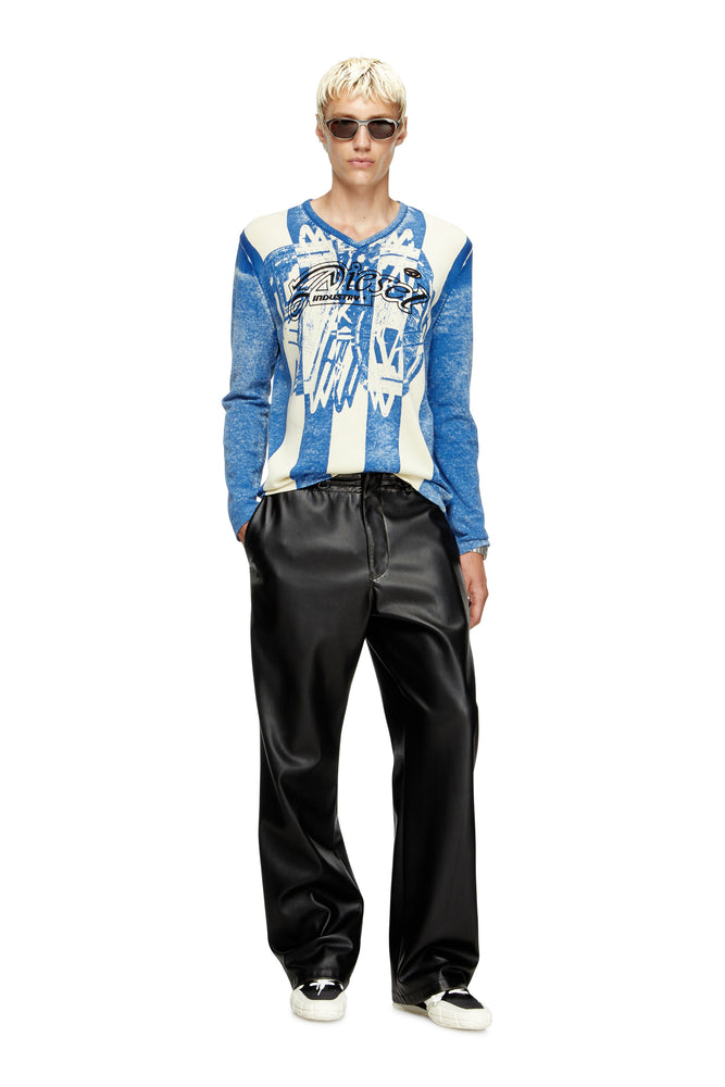 Inside-print striped jumper (3)