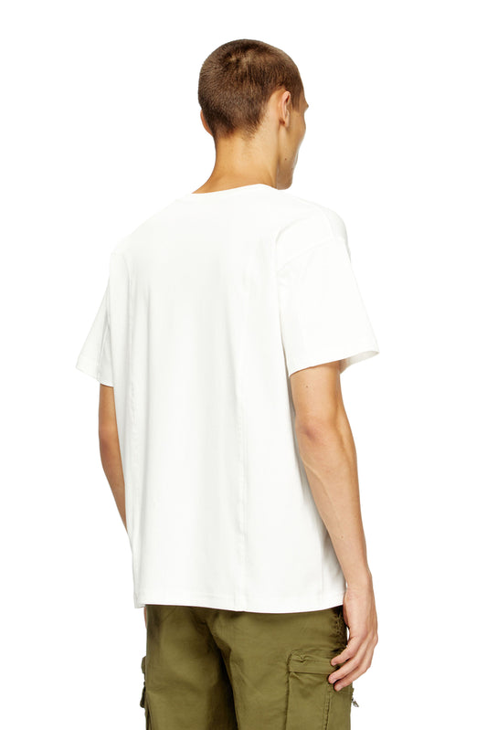 Short-sleeve T-shirt with panels (1)