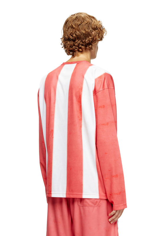 Striped long-sleeve T-shirt with photo patches (1)