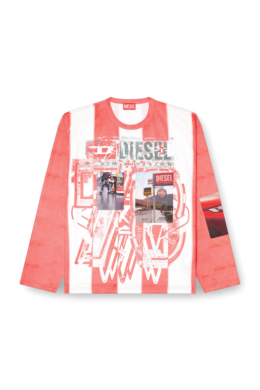 Striped long-sleeve T-shirt with photo patches (3)