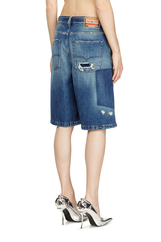 Shorts in contrast-effect denim (1)