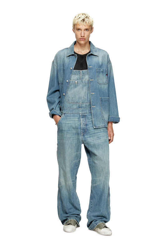 Utility-style denim dungarees (3)