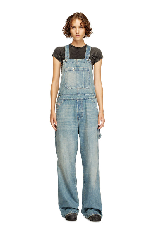 Utility-style denim dungarees (4)