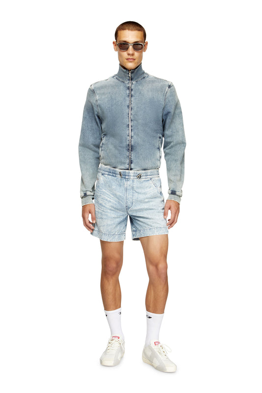 Shorts in marbled denim (2)