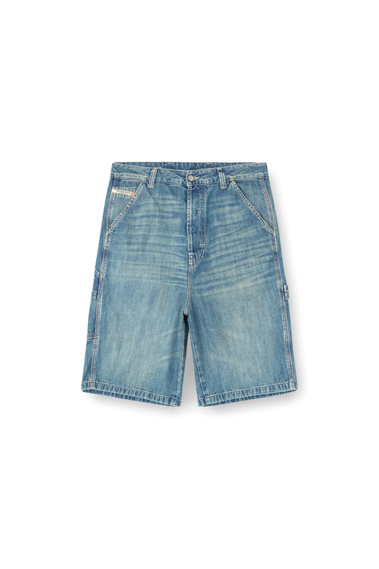 Utility-style denim shorts (3)
