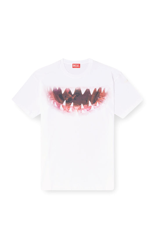 Cotton t-shirt with Shark mouth print (2)