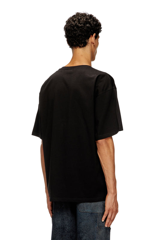 Cotton t-shirt with Shark mouth print (1)