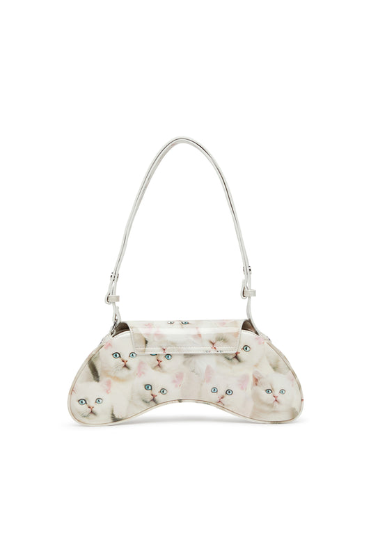 Play-Shoulder bag in printed glossy PU (1)