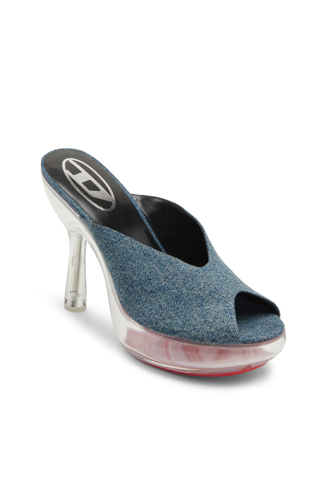 D-Lake-Platform mules in denim and plexiglass (5)