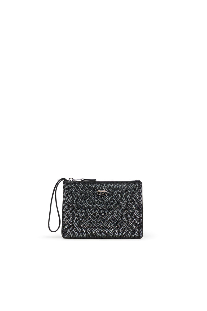 Pouch in crystal lurex fabric