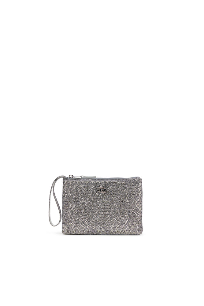 Pouch in crystal lurex fabric