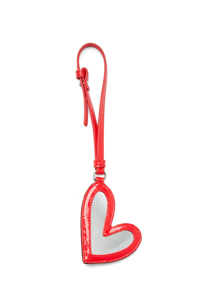 Heart charm with logo in metal (1)