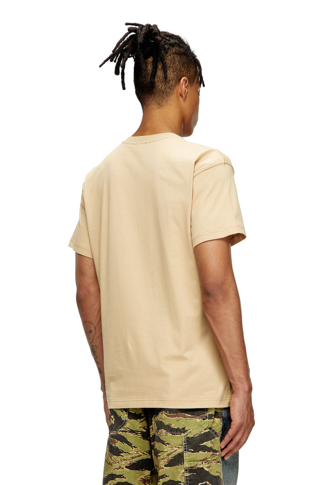 T-shirt with flocked Diesel Denim Division logo (1)