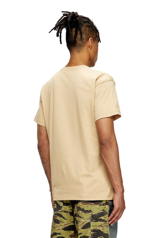T-shirt with flocked Diesel Denim Division logo (1)