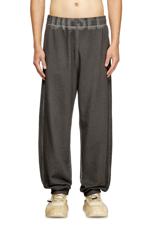 Cotton joggers with drawstring waist