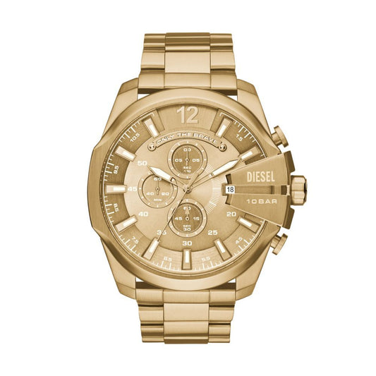 Mega Chief Chronograph Gold-Tone Steel Watch