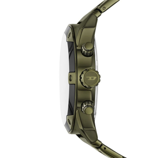 Spiked Chronograph Green Stainless Steel Watch (2)
