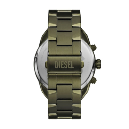 Spiked Chronograph Green Stainless Steel Watch (1)