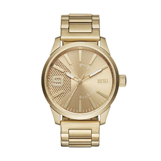 Rasp Three-Hand Gold-Tone Steel Watch