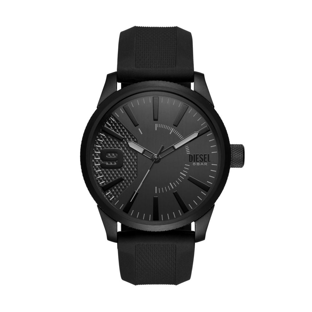 Rasp Analogue Black Silicone Watch (1)