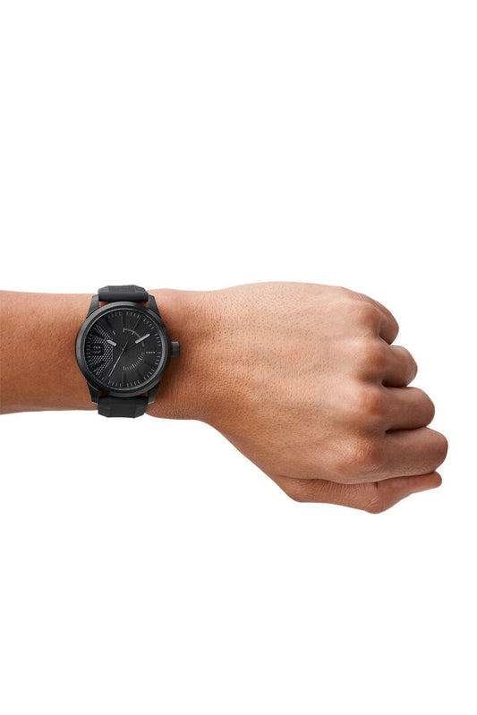 Rasp Analogue Black Silicone Watch (3)